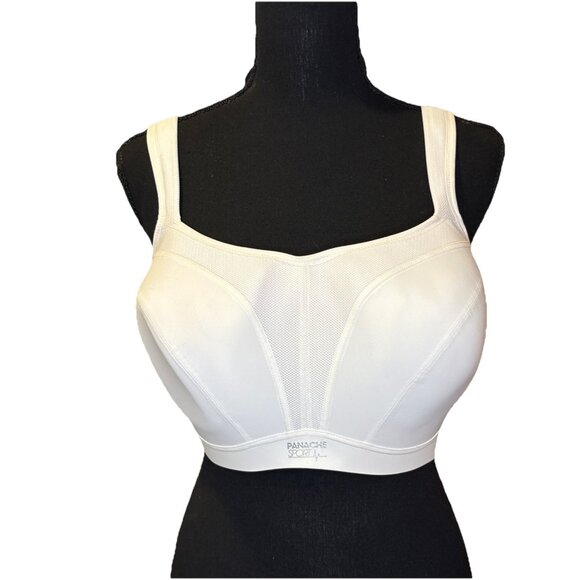 Panache Other - Panache 36FF Underwire Sport Bra White 5021 Full-Busted READ
